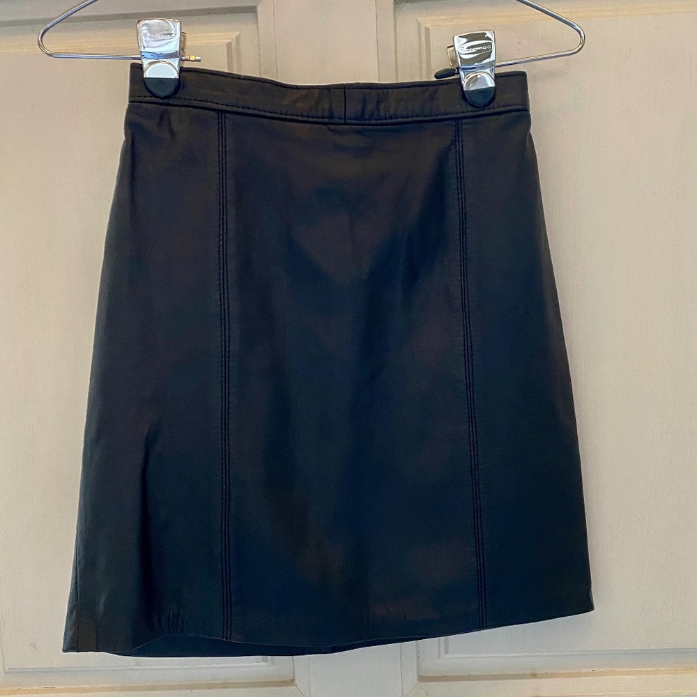 Black Leather skirt